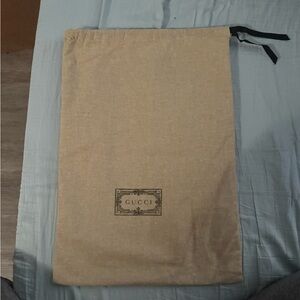 Gucci Tan Medium Bag size drawstring dustbag